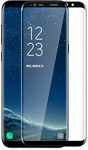 HQ-CLOUD 1 Verre Trempé Couverture Complète Pour SAMSUNG GALAXY S9 PLUS .Film de Protection d'écran BORD NOIR- Anti Rayures - Ultra Résistant Dureté 9H