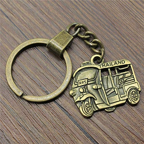JLZK Männer Schlüsselanhänger Party Geschenk Schlüsselanhänger 31X27Mm Motorrad Taxi Schlüsselanhänger