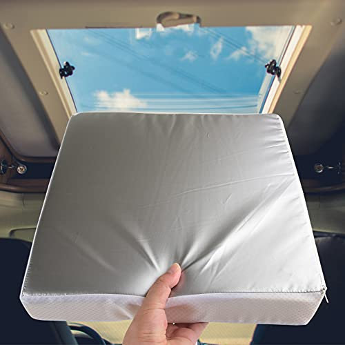 Safoner Isolateur imperméable pour grille d'aération de véhicule récréatif et housse de fenêtre de toit avec surface réfléchissante, compatible avec les aérations de camping-car standard – 35,6 x 35,6