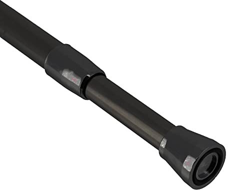 TENDANCE Barre de Douche Tringle Extensible de 110 à 200 cm en Aluminium Noir