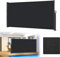 HENGMEI 200x300cm Seitenmarkise Ausziehbar Markisen Sonnenschutz Balkon Sichtschutz für Balkon Terrasse Garten Aussen, Anthrazit
