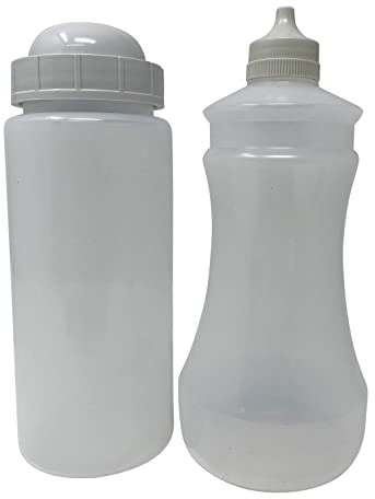 HTUK Plastic Salt & Vinegar Shaker Set – Ideal for Fish and Chip Shops, Takeaways, and Cafes