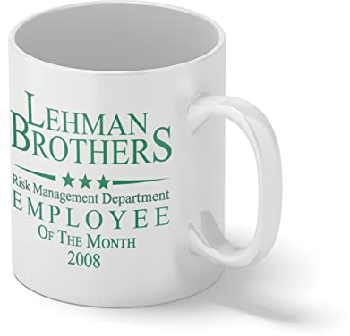 Lehman Brothers Employee of Risk management Department 2009 Weiße Kaffeetasse Mug