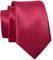 Massi Morino Krawatte weinrot schmal für Herren - 6 cm - Tie Schlips uni einfarbig I Slim Fit Kravatte bordeaux rot