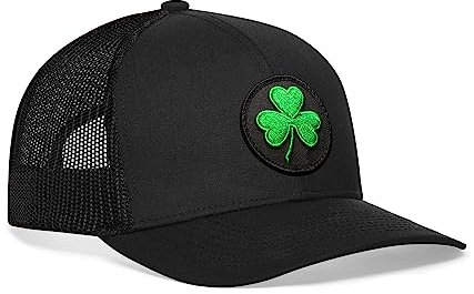 HAKA Lifestyle Trucker Mütze für Herren & Damen, verstellbare Baseballmütze, Mesh Snapback, stabile Outdoor-Golfmütze, Schwarz, Einheitsgröße
