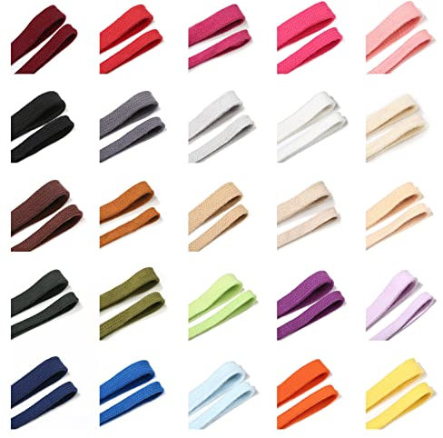 Corde à cordon en coton plat avec cordon de serrage,10 & 15mm,Vêtement Sweat à capuche et garniture fonctionnelle Crafts.Décorer,26 Couleurs,Neotrims UK [White, 1 Meter (15mm width)]