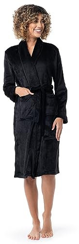 Fruit of the Loom Vestaglia in pile da donna, nero, 3X