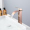 Waschtischarmatur Aufsatzwaschbecken Wasserfall Einloch Waschtischarmaturen Bad Wasserfall Wasserhahn Hoch Aus Edelstahl,Roségold