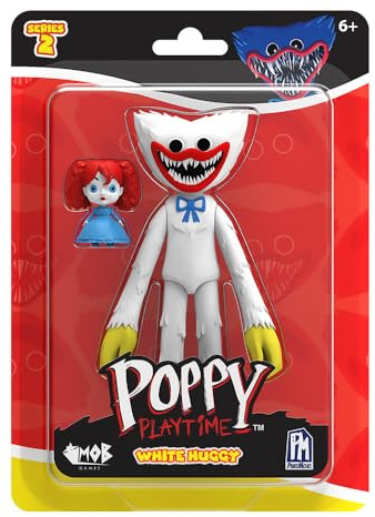 Poppy Playtime Serie 2 12,7 cm große Actionfigur – Huggy Wuggy White
