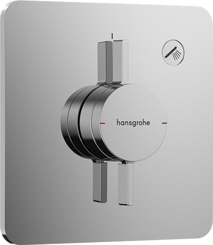 hansgrohe DuoTurn Q - Rubinetto per doccia incasso per 1 utenza, Miscelatore monocomando per iBox universal 2, cromo