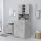 prissent Mobile per Lavatrice Grigio Cemento 71x71,5x91,5 cm Mobile Lavatrice Salvaspazio Mobiletto Bagno Salvaspazio Lavanderia Mobili Mobiletto Lavatrice Adatto Per Bagni o Lavanderia