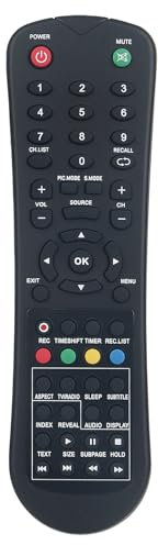 AULCMEET Telecomando Sostituzione per Akai LCD TV AKTV201-D AKTV161LED AKTV2010 TVL553 TVL323 TVL243 TVL503 TVL393 AKTV491 AKTV503 TV228LED AKTV2413T AKTV5021T-SMART AKTV5021T AKTV1912T