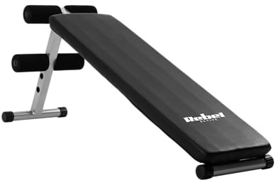 Schräge Trainingsbank für Bauchmuskelübung REBEL ACTIVE RBA-2004