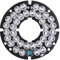 Peowuieu Illuminateur infrarouge IR 36 LED pour caméra de surveillance CCTV CCD