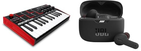 AKAI Professional MPK Mini MK3 – 25-Tasten USB MIDI Keyboard Controller & JBL Tune 230 NC TWS – Wasserfeste