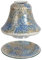 Aroma Blue & Gold Crackle Shade & Tray