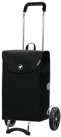 Andersen Einkaufstrolley - klappbar - 44 Liter - belastbar 40 kg - Stahlgestell - Trolley - Rad Ø 20 cm - Campus Shopper Walker schwarz