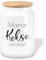 True Statements Keksdose personalisiert „WUNSCHNAMENs KEKSE“ – 650ml mit Holzdeckel Keramikdose Aufbewahrungsdose für Lieblingskekse Vorratsdose
