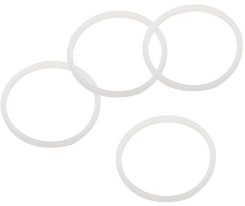 sourcing map 40oz Replacement Rubber Lid Seals, 4 Pcs 3 Diameter O Shaped Resealable Lid Gaskets for Stainless Steel Insulated Tumbler Mugs Cups Vacuum, White