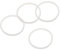 sourcing map 40oz Replacement Rubber Lid Seals, 4 Pcs 3 Diameter O Shaped Resealable Lid Gaskets for Stainless Steel Insulated Tumbler Mugs Cups Vacuum, White