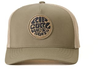 Rip Curl Curve Peak Structured Trucker Hat Mesh Snapback Baseball Cap für Herren Verstellbar, Dusty Oliver Neoprenanzug Icon 254, Einheitsgröße