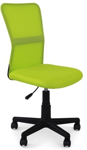 IDIMEX Bürodrehstuhl TODI höhenverstellbar & schwenkbar - grün ergonomischer Schreibtischstuhl mit atmungsaktivem Netzrücken und Wippmechanik mit stabilem Kreuzfuß [Belastbarkeit 100 kg]