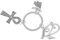 VICASKY Altägyptischer Schlüssel Mit Symbol Schlüsselanhänger-accessoire Für Frauen Handtaschenanhänger Partygeschenk