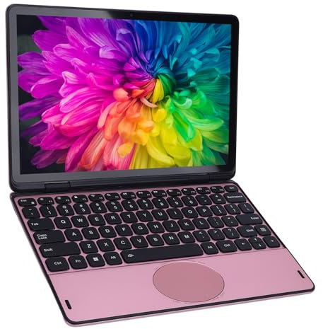 YUEHISY Computadora Portátil con Pantalla Táctil de 11 Pulgadas, Computadora Portátil Convertible de 360 Grados Flip, 16 GB DDR4 256G M.2 SSD, WiFi de Banda Doble, Desbloqueo (Enchufe