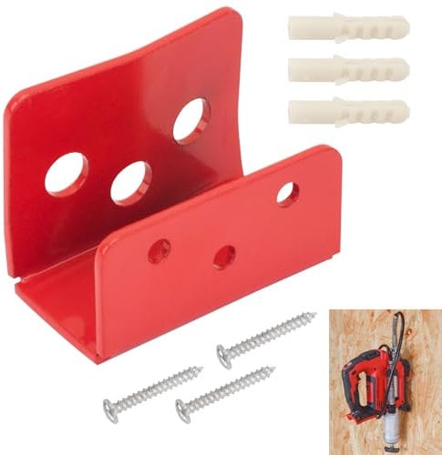 KINTLE Wall Mount Compatible with Milwaukee 2646-20 M18 2-8pd Grease Gum, Wall lount Holder Bracket for Grease Gum