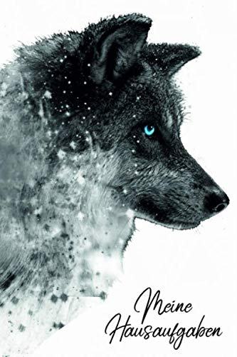 Hausaufgabenheft: Wolf - Schülerkalender 2019/2020 - Grundschule/Schule - mit Stundenplan, Notenübersicht und Terminplaner - für 1 Schuljahr - ca. DIN A5 - glänzendes Softcover