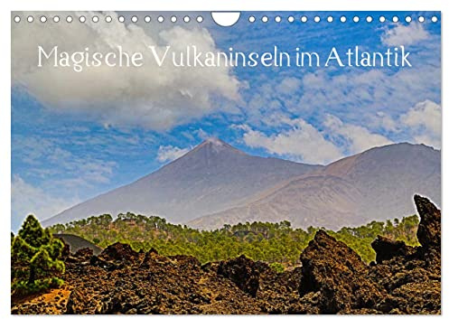 Magische Vulkaninseln im Atlantik (Wandkalender 2026 DIN A4 quer), CALVENDO Monatskalender: Beeindruckende Foto-Impressionen aus Island, Teneriffa, Madeira und Lanzarote (CALVENDO Natur)