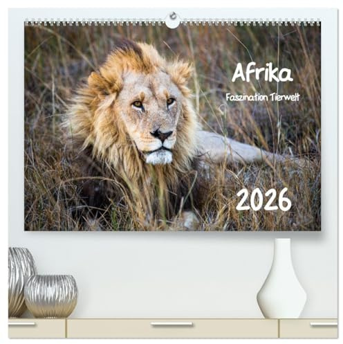 Afrika - Faszination Tierwelt (hochwertiger Premium Wandkalender 2026 DIN A2 quer), Kunstdruck in Hochglanz (CALVENDO Tiere)