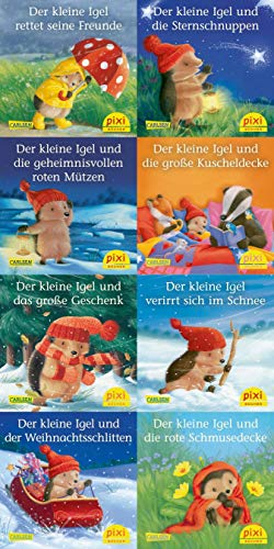 Pixi-Box 263: Der kleine Igel (8x8 Exemplare) (263): Der kleine Igel rettet seine Freunde; Der kleine Igel und die Sternschnuppen; Der kleine Igel und ... Igel und die geheimnisvollen roten M...