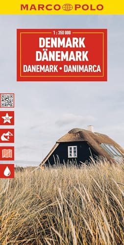MARCO POLO Reisekarte Dänemark 1:350.000: Straßenkarte und Autokarte mit sehenswerten Strecken, Highlights und digitaler Erweiterung (Marco Polo Maps)
