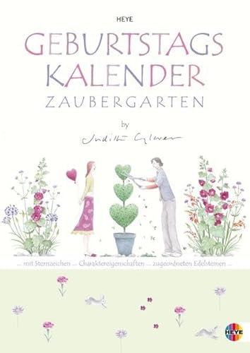 Judith Glover Geburtstagskalender A4 - immerwährender Kalender mit Monatskalendarium - Format 21 x 29,7 cm