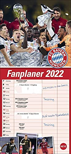 FC Bayern München Fanplaner Kalender 2022