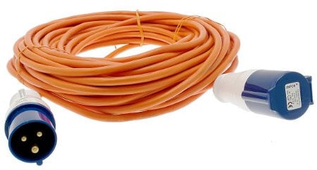 Maypole 25m 230V Caravan Site Extension Lead NCC Compliant, for Caravans, Motorhomes, Camping