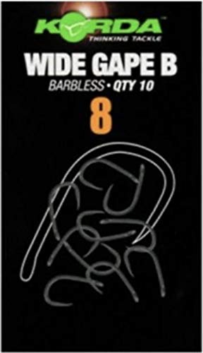 Korda Wide Gape Barbless - Size 8