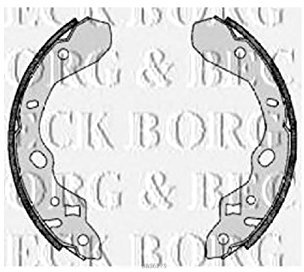 Borg & Beck BBS6275 Rear Brake Shoes To Fit Mazda 323 1998-