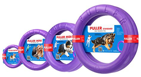 Puller 6490 Spielringe, EIN Interaktives Spielzeug für Hunde, größen, 2 Stück