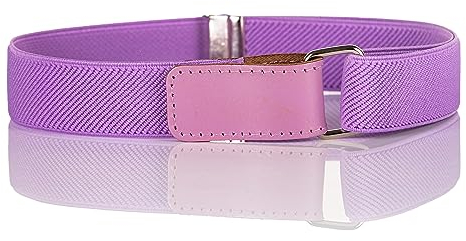 Olata Elastischer Kinder-Gürtel – Verstellbar mit Klettverschluss, Ideal für 0-15 Jahre. Flieder (1-6 Jahre)