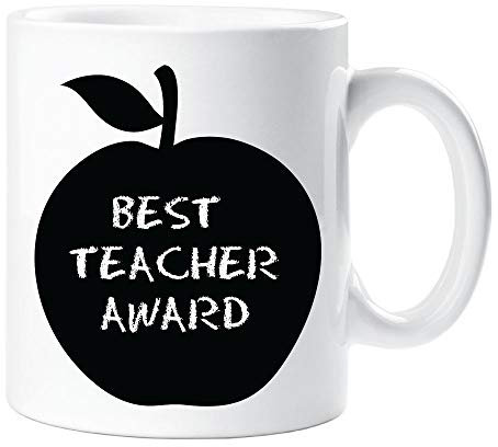 60 Second Makeover® Best Teacher Award - Taza de cerámica para regalo de agradecimiento al profesor