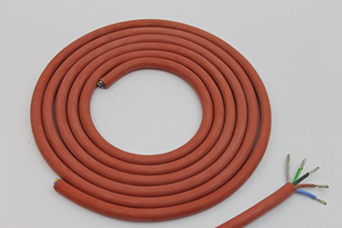 doubl eyou G & B® Câble Câble en silicone 5 x 2,5 mm Découpe (3 M) silicone Direction Sauna – La chaleur et idéal pour l'utilisation dans le sauna
