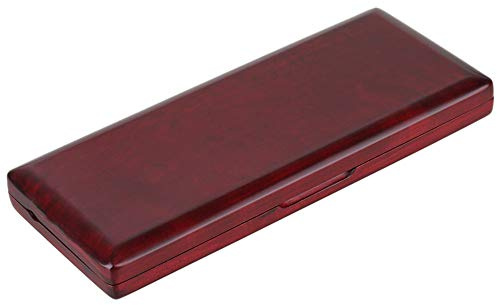 BQLZR Red Wood Holz Bassoon Reed Box f¨¹r 10 Bl?tter Hold Protector mit Soft Velvet