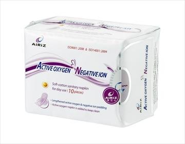 Tiens AiRiZ Soft Cotton Sanitary Napkin - An Active Oxygen Sanitary Napkin - Negative Ion Sanitary Napkin - High-Quality Sanitary Towels - Sanitary Pads - Ensuring Comfort And Safety - Day Use