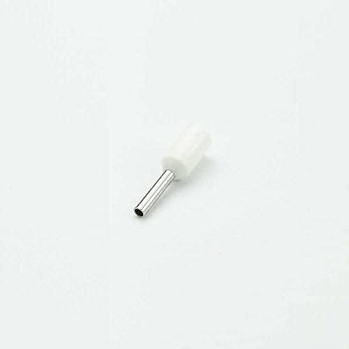edi-tronic Aderendhülsen isoliert 0.5mm² 100 St. E-0,5mm² weiß