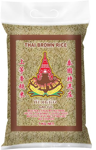 ROYAL THAI RICE - Riz brun long grain parfumé - 1 X 1 KG