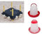 Kükenwärmeplatte Wärmeplatten für Küken 40 x 40 cm Set 1 mit Kükentränke und Futtersilo