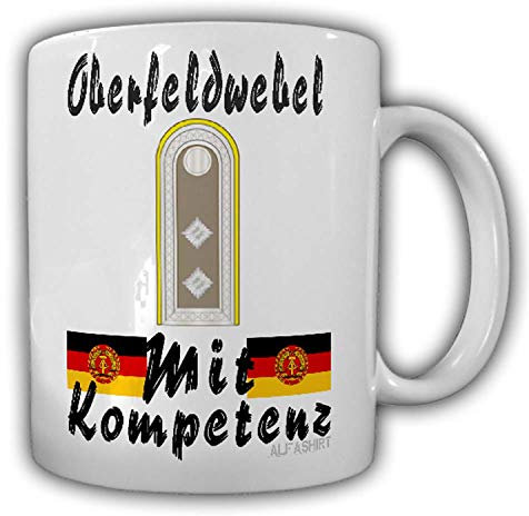 Oberfeldwebel des Nachrichten Dienst Tasse NVA Rotearemee Ostdeutschland #24219