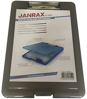 Janrax A4 Black Clipboard Box File - Storage Filing Case